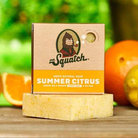 Dr. Squatch Summer Citrus Men's Natural Bar Soap 