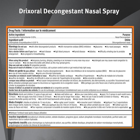 Drixoral Congestion Nasal Spray 30mL - YesWellness.com