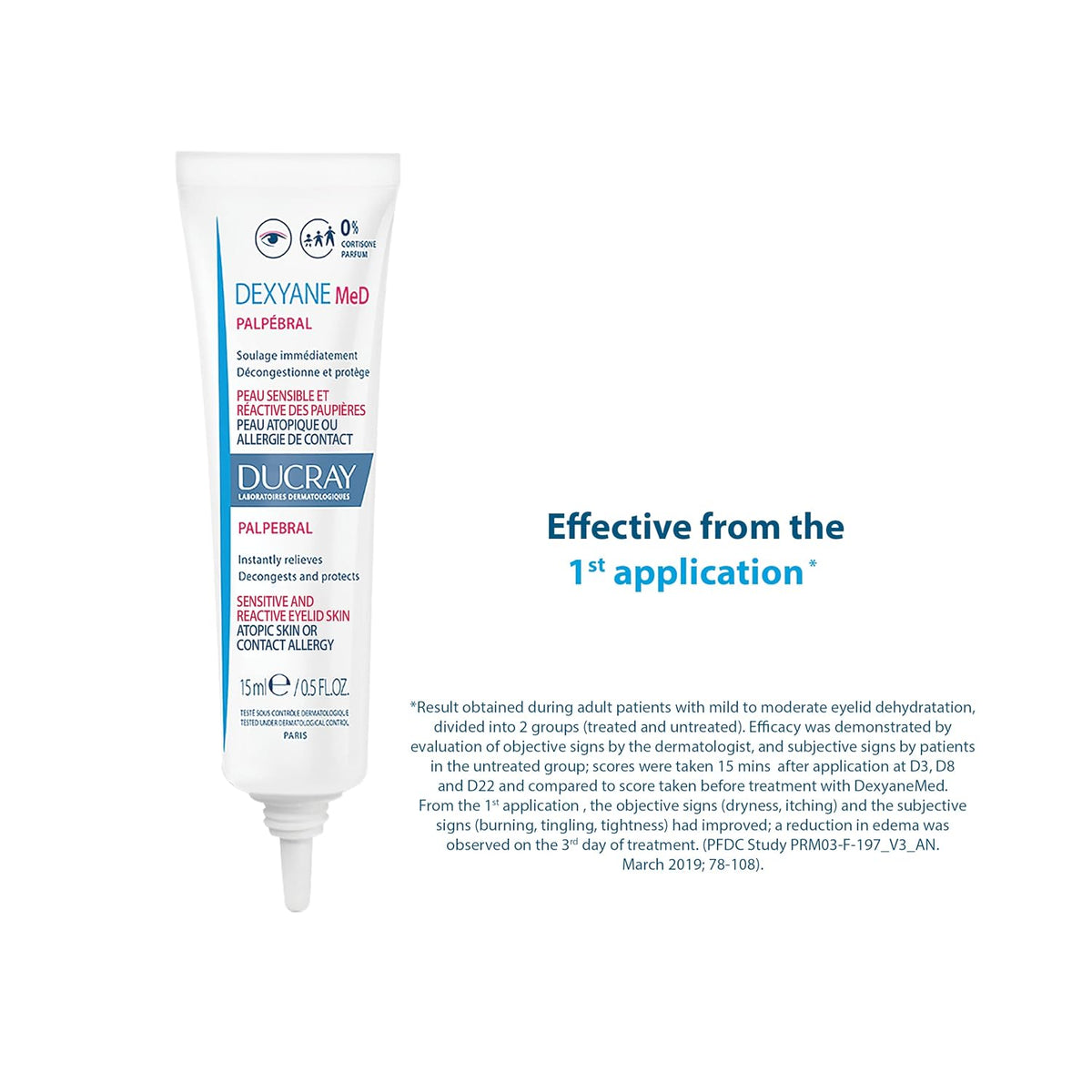 Ducray Dexyane MeD Palpebral Eyelid Eczema 15mL