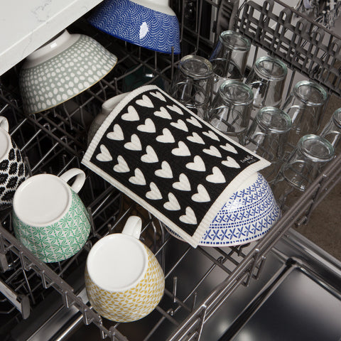 Ecologie by Danica Hearts Swedish Dishcloth