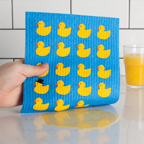 Ecologie by Danica  Rubber Duckies Swedish Dishcloth
