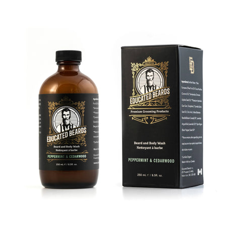 Educated Beards Beard Maintenance Kit - Peppermint & Cedarwood