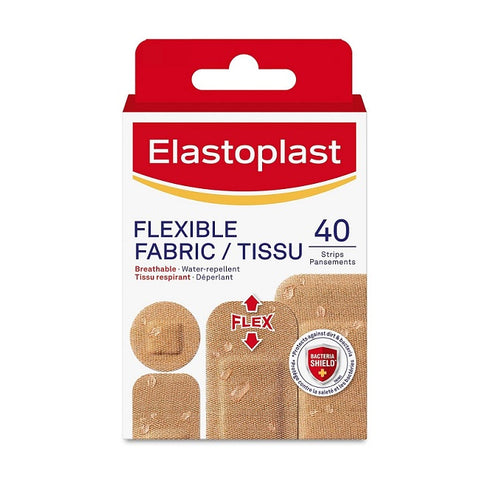 Elastoplast Flexible Fabric Bandages 40 Assorted Strips