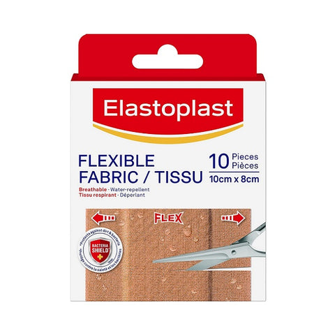 Elastoplast Flexible Fabric Bandages Size 10cm x 8cm