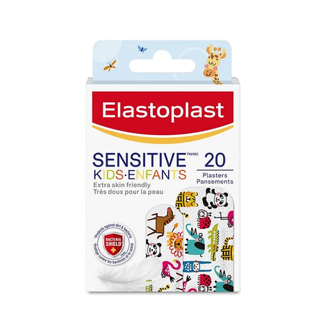 Elastoplast Sensitive Kids Bandages 2 Sizes 20 Strips - YesWellness.com