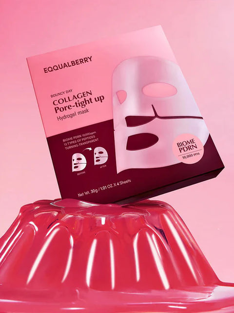 Eqqualberry Collagen Pore-tight up Hydrogel Mask 4 Pieces