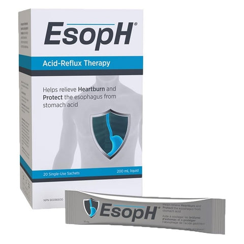 EsopH Acid-Reflux Therapy Liquid 20 x 10mL Sachets 