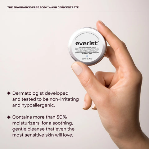 Everist The Fragrance-Free Body Wash Concentrate 20mL Mini