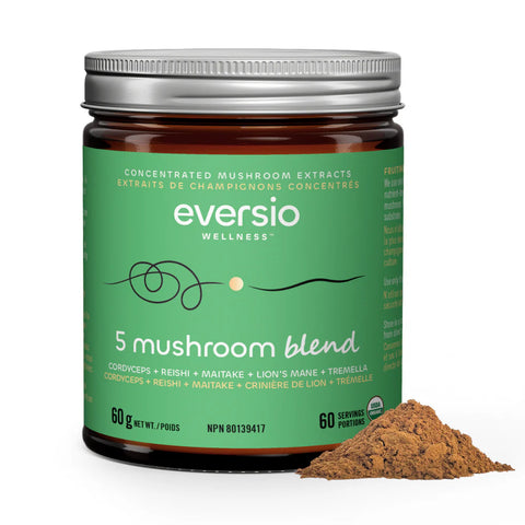 Eversio Wellness 5 Mushroom Blend 60g Jar