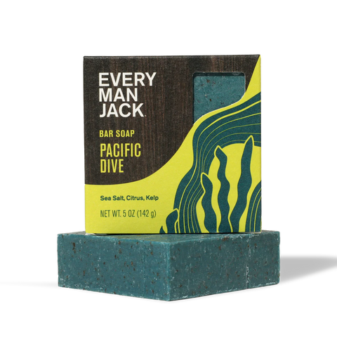 Every Man Jack Cold Plunge Body Bar Soap - Pacific Dive 5 oz