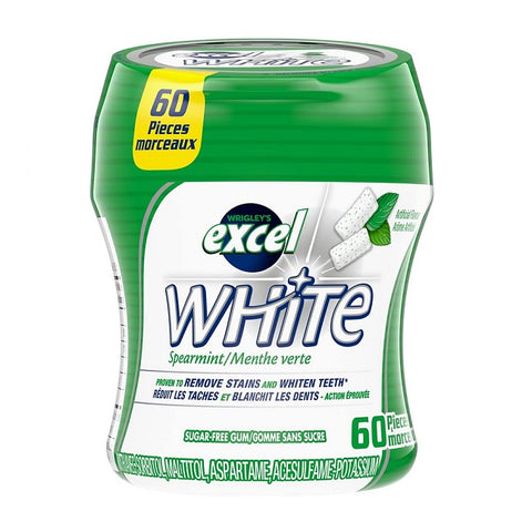 Excel Sugar-Free Chewing Gum Bottle 60 Pieces Spearmint