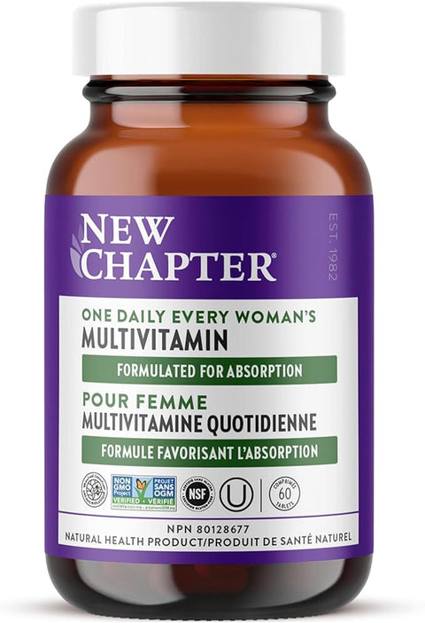 Expires April 2026 Clearance New Chapter Every Woman's One Daily 55+ Multivitamin 60 Tablets