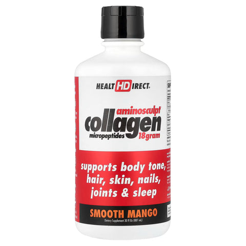 Expires March 2026 Clearance Health Direct AminoSculpt Collagen Peptides Sugar-Free Smooth Mango 887ml