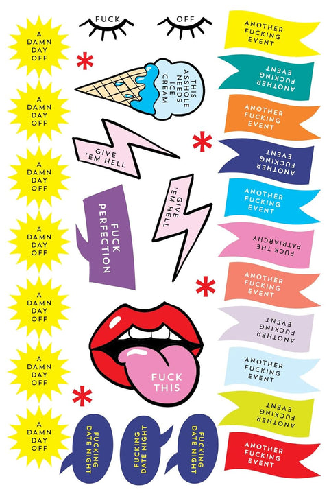 F*cking Planner Stickers Over 500 f*cking stickers to get your sh*t under control