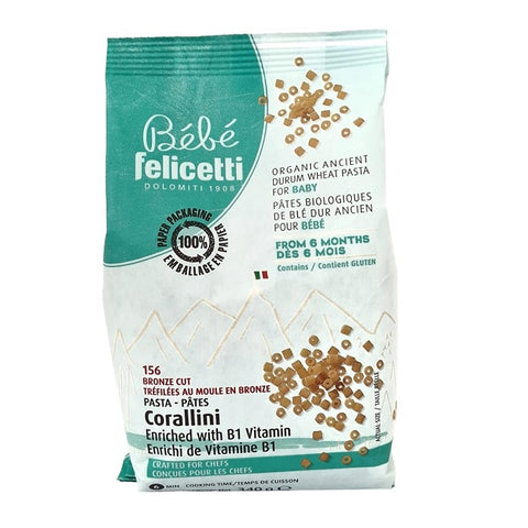 Felicetti Bebe Organic Durum Wheat Pasta For Baby 340g