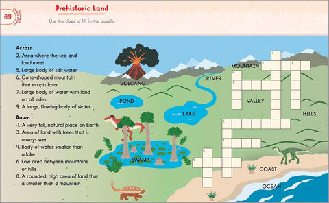 First Grade Activity Book: Dinosaurs