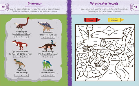 First Grade Activity Book: Dinosaurs