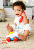Fisher-Price Chatter Telephone Baby And Toddler Pull Toy Phone With Rotary Dial