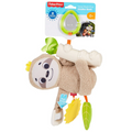 Fisher-Price Slow Much Fun Stroller Sloth Baby Toy With Sensory Details For Newborns