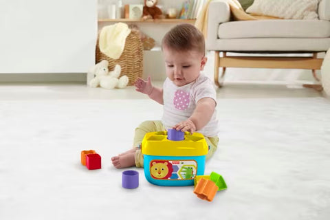 Fisher-Price Baby's First Blocks Shape-Sorting Toy For Infants 6+ Months Play Around