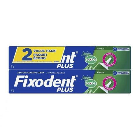 Fixodent Professional Denture Adhesive with Scope 57g 2 Pack