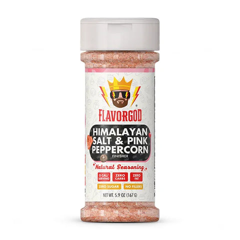 Expires March 2026 Clearance Flavorgod Himalayan Salt and Pink Peppercorn Seasoning 167g