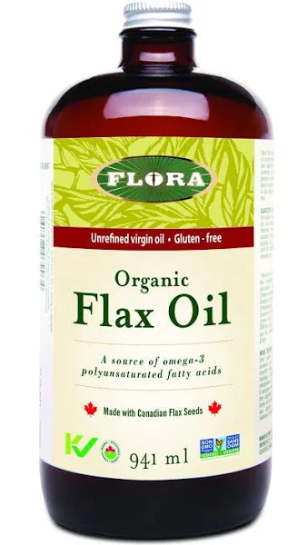 Expires June 2024 Clearance Flora Health Organic Flax Oil 941 mL - YesWellness.com