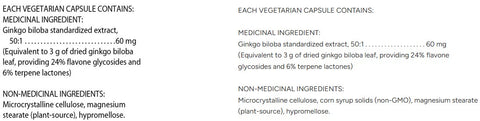 Flora Health Ginkgo Biloba 60 Capsules