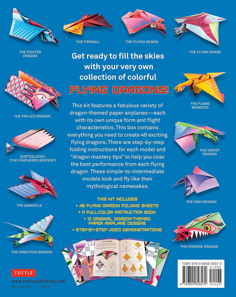 Flying Dragons Paper Airplane Kit