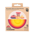 Food Huggers Reusable Silicone Food Savers 5 Count - YesWellness.com