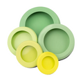 Food Huggers Reusable Silicone Food Savers Sage Green 5 Count - YesWellness.com