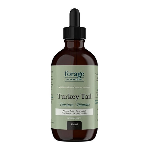 Forage Hyperfoods Turkey Tail Tincture Alcohol Free 118mL