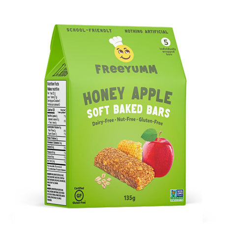 Freeyumm Honey Apple Soft Baked Oat Bars 135g
