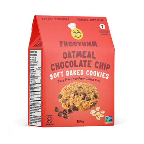 Freeyumm Oatmeal Chocolate Chip Soft Baked Cookies 154g