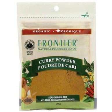 Expires April 2024 Clearance Frontier Natural Products Organic Curry Powder Seasoning Blend 30 Grams - YesWellness.com