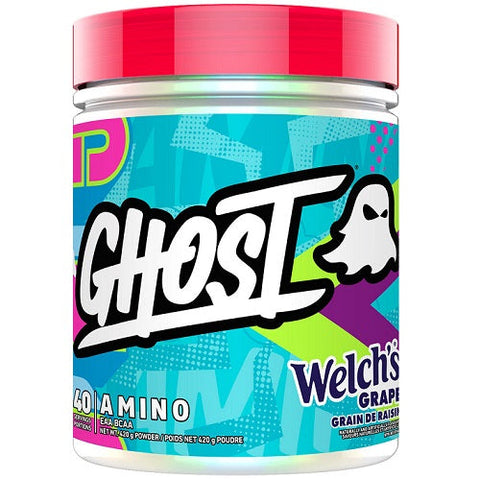 Expires March 2026 Clearance Ghost Amino Hydration Dietary Supplement 40 Servings 422g Welch's Grape