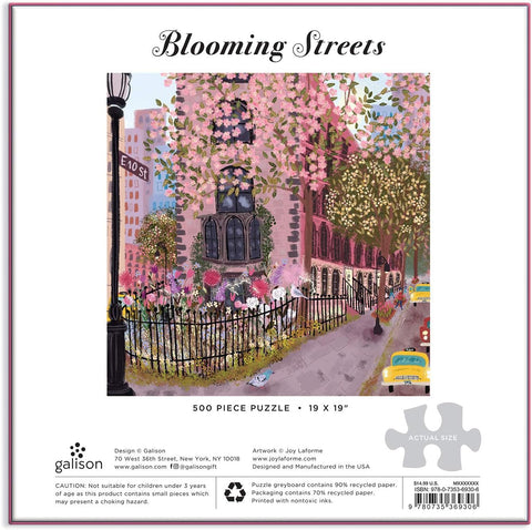 Galison Blooming Streets 500 Piece Puzzle