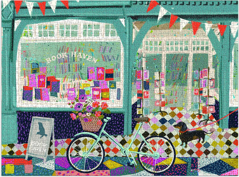 Galison Book Haven 1000 Piece Puzzle In Square Box