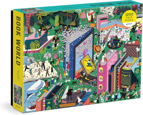 Galison Book World 1000 Piece Puzzle