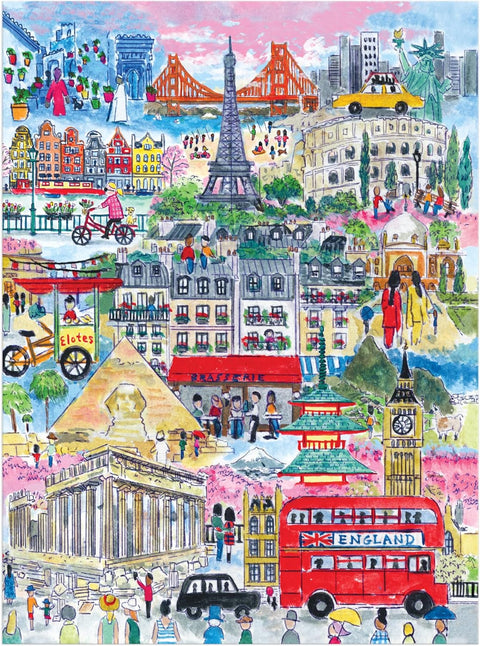 Galison Michael Storrings Cities Around the World 1000 Piece
