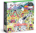 Galison Michael Storrings Haunted Amusement Park 500 Piece Puzzle