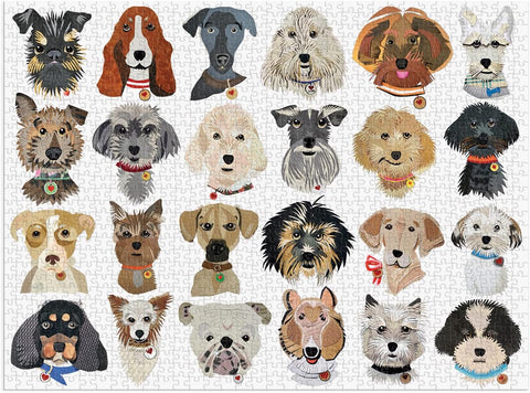 Galison Paper Dogs Jigsaw Puzzle