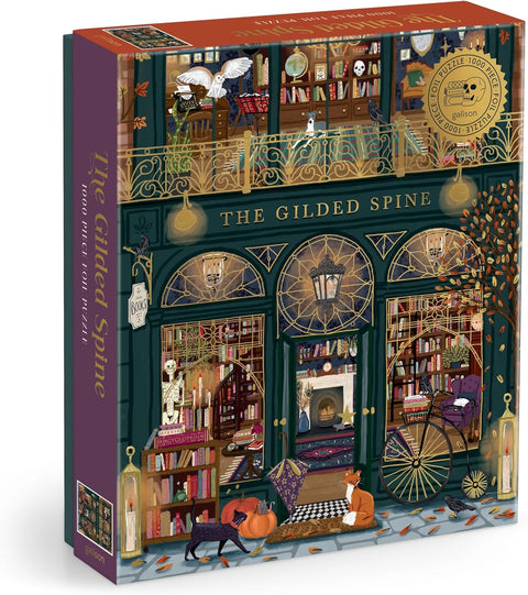 Galison The Gilded Spine 1000 Piece Foil Puzzle
