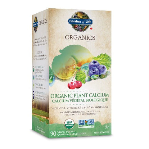 Garden of Life Organics Organic Plant Calcium - 90 Vegan Tablets