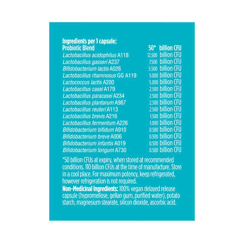 Genuine Health Advanced Gut Health Probiotic Women's Daily 50 Billion CFU 30 Vegan Capsules