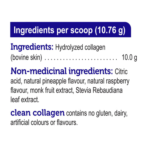 Genuine Health Clean Collagen Bovine - Pineapple Berry 172g