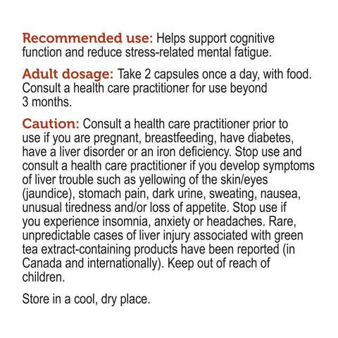 Genuine Health Clear Focus With Lion's Maine Mushroom 60 Capsules