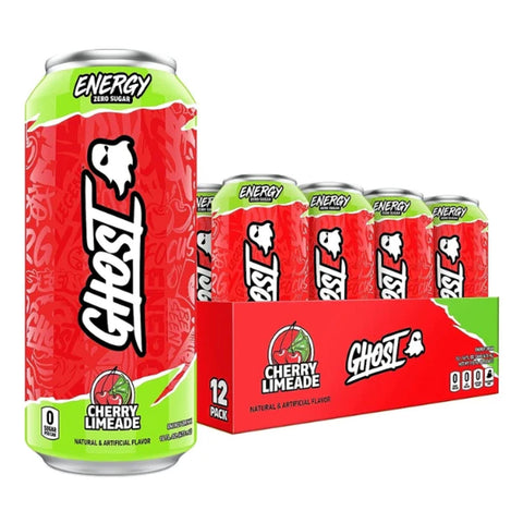 Expires January 2026 Clearance Ghost Energy Drink Cans 12 x 473mL - Cherry Limeade