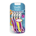 Gillette Venus Simply3 Disposable Razors 4 Razors 