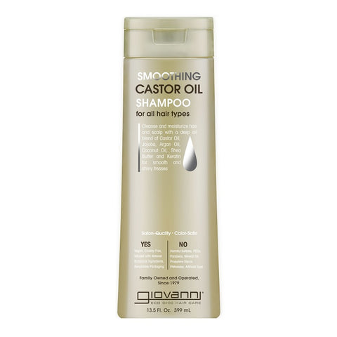 Giovanni Cosmetics Smoothing Castor Oil Shampoo 399mL - YesWellness.com